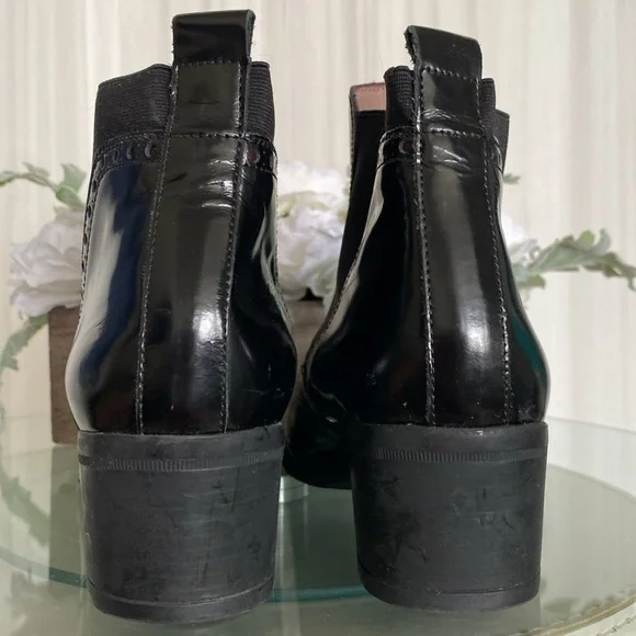 REDUCED!! Wonders black/burgundy leather ankle boots! Made in Spain 🇪🇸 6.5/7 - Picture 6 of 16